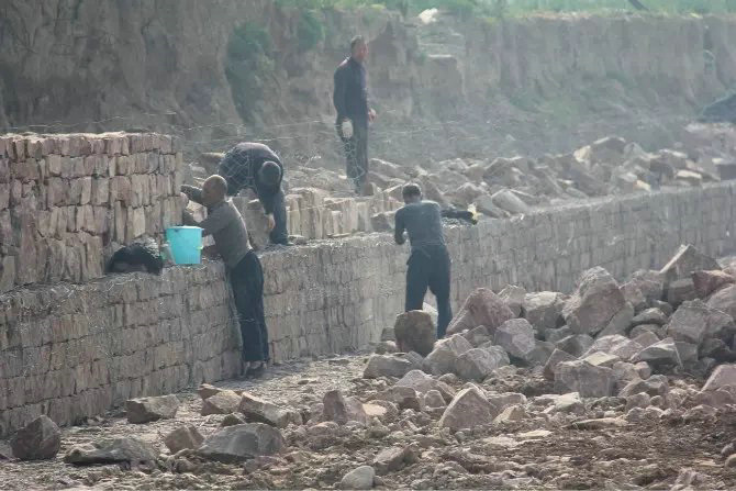 汝河南段二标工地施工